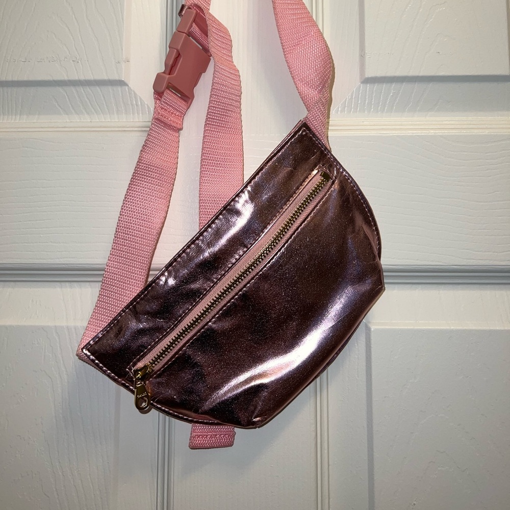 Rose gold fanny pack
